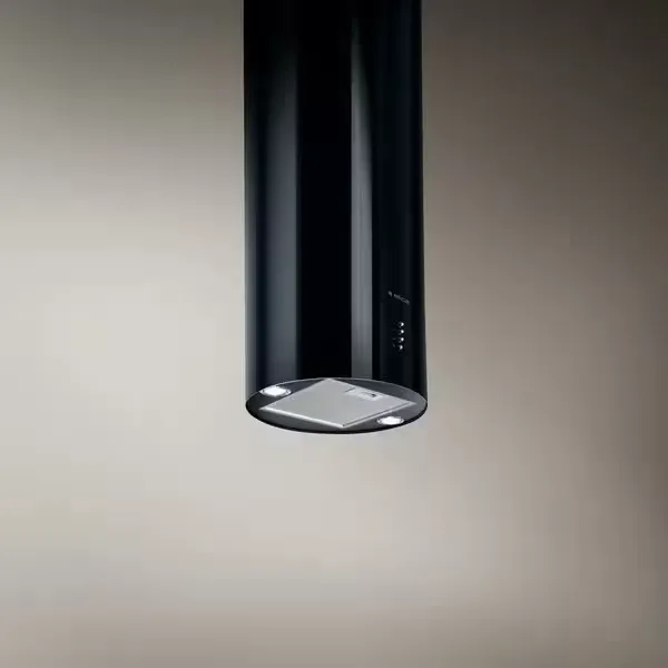 Elica Tube Pro Island  Siyah Ada Davlumbaz