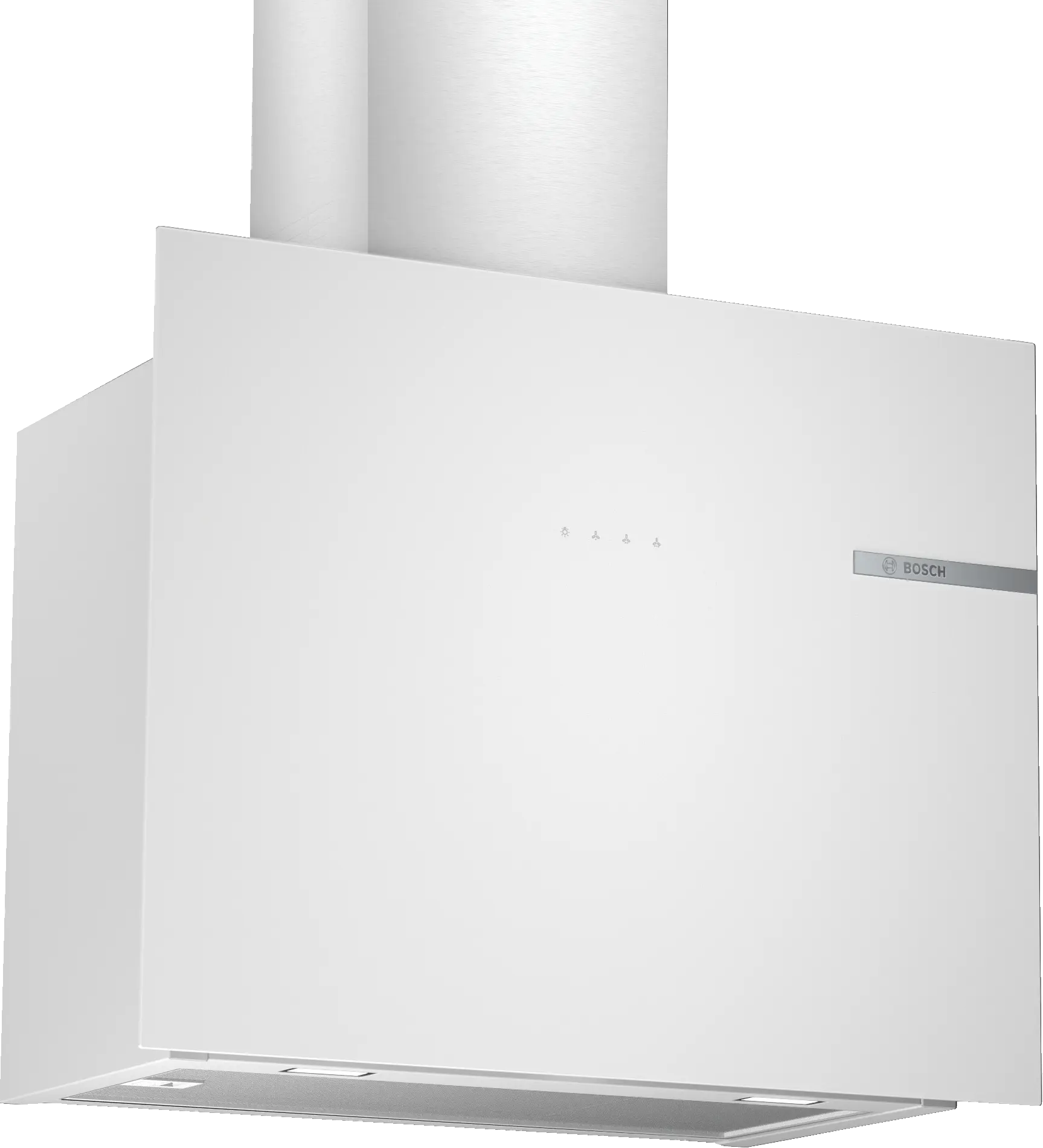 Serie 4 Duvar Tipi Davlumbaz 60 cm Beyaz Cam Yüzey, Beyaz