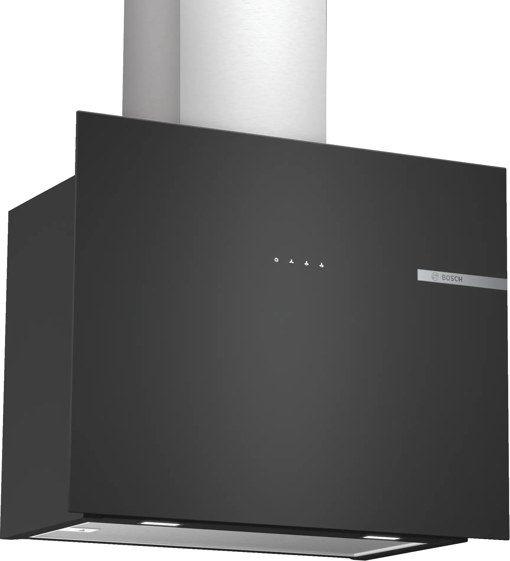 Serie 4 Duvar Tipi Davlumbaz 60 cm Siyah Cam, Siyah