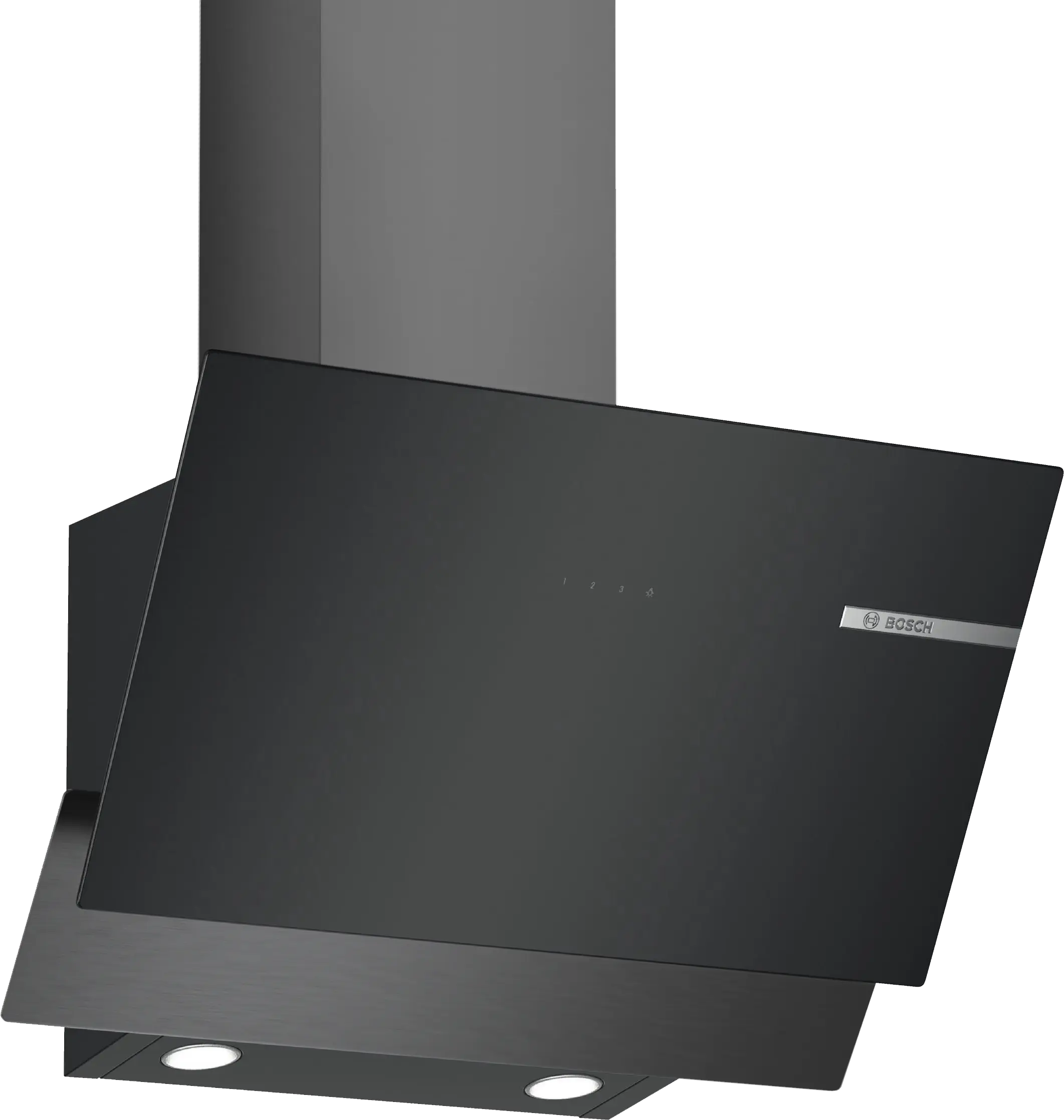 Serie 4 Duvar Tipi Davlumbaz 60 cm Siyah Cam, Black Inox