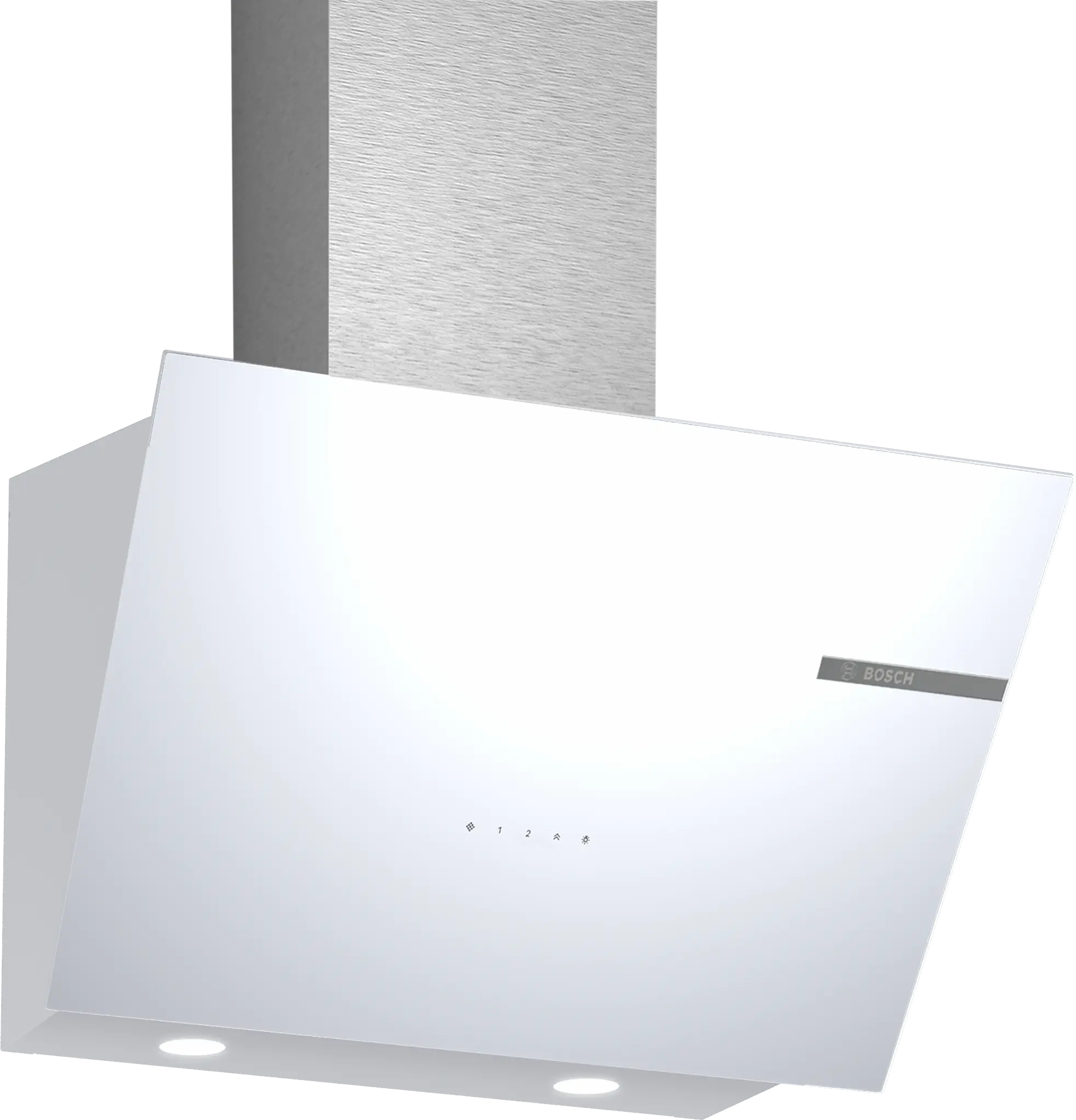Serie 4 Duvar Tipi Davlumbaz 60 cm Beyaz Cam Yüzey, Beyaz