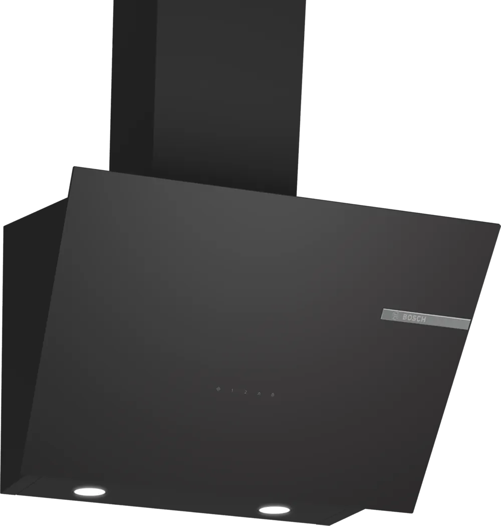 Serie 4 Duvar Tipi Davlumbaz 60 cm Siyah Cam, Siyah