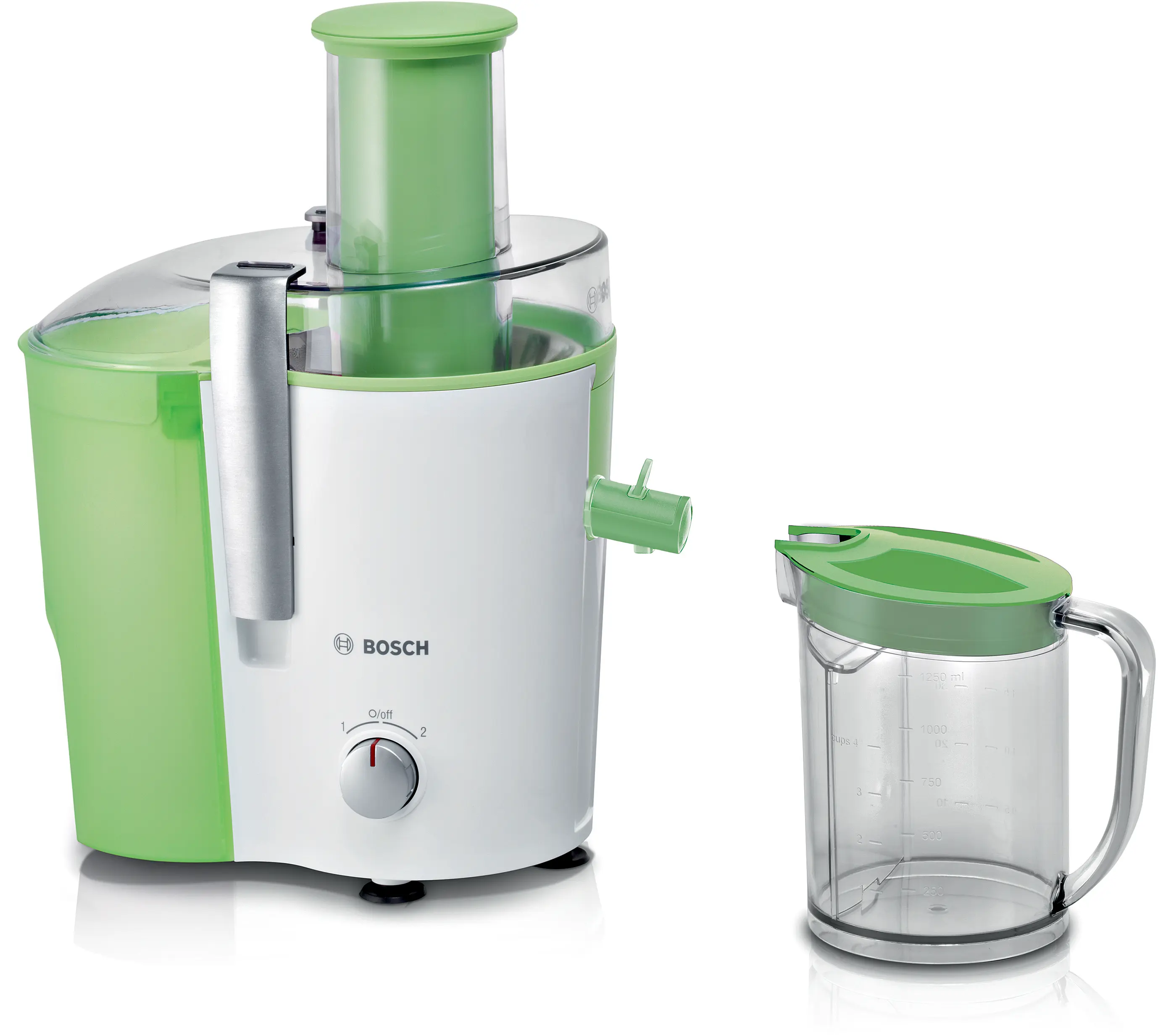 MES25G0 Centrifugal juicer VitaJuice 2 700 W White, Apple-green