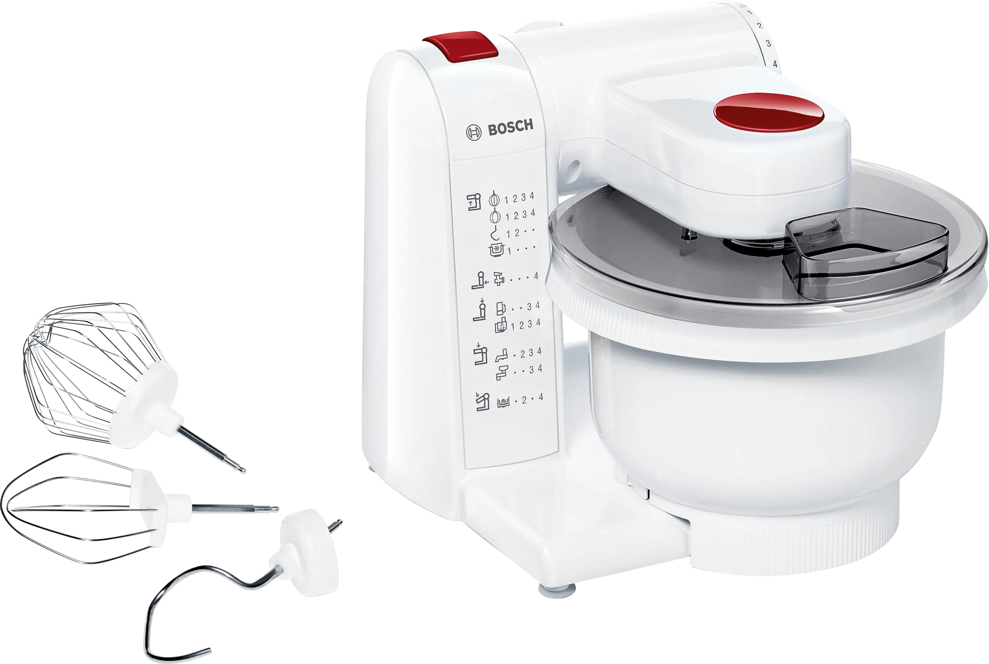MUMP1000 Kitchen machine MUM4 600 W White, deep red