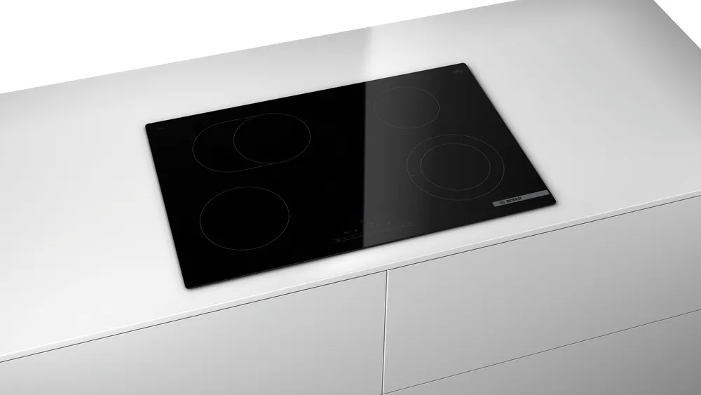Serie | 6 Elektrikli Ocak 80 cm Siyah, Yüzeye Montaj Çerçevesiz