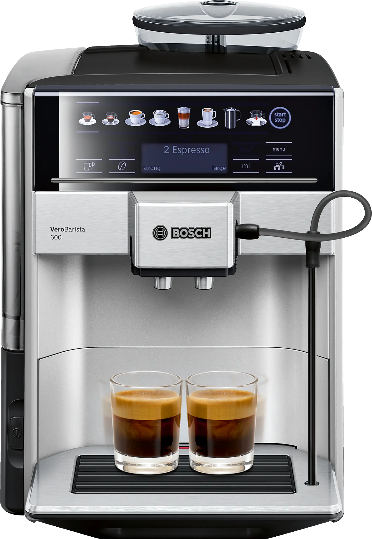 TIS65621RW Tam Otomatik Kahve Makinesi Vero Barista 600 Gümüş